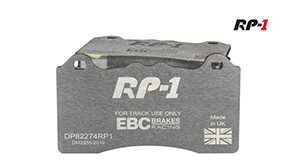EBC Brakes RP-1 Rennbremsbelag VORDERACHSE für die 380 mm Bremsscheibe / 5.0 GT mit Performance Bremsanlage / Ford Mustang 6 (LAE / S550)