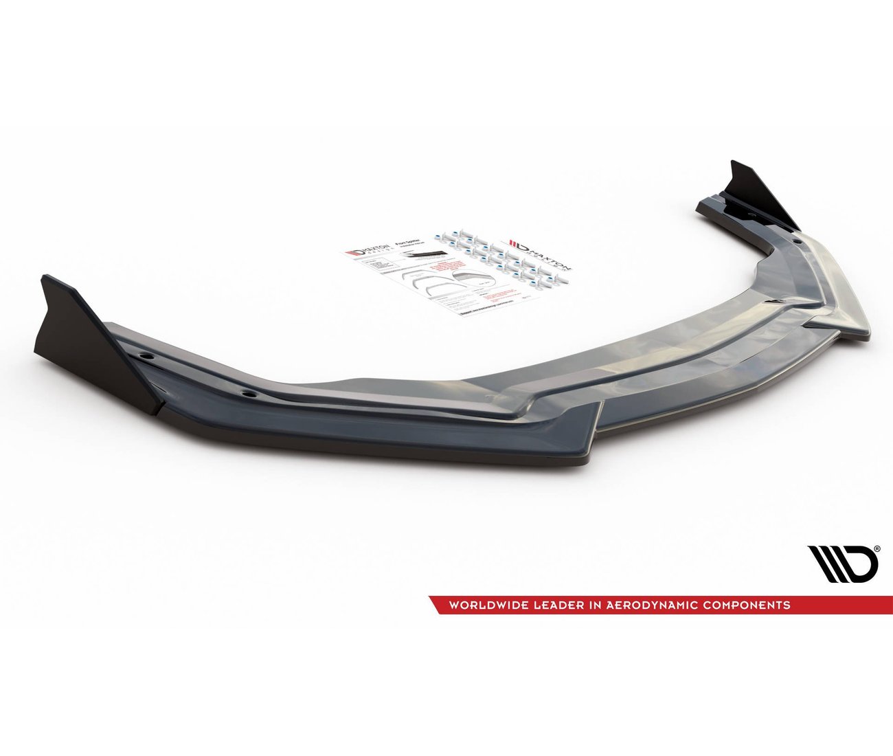 Maxton Design Cup-Spoilerlippe V.2 mit Flaps für Facelift ab 2018